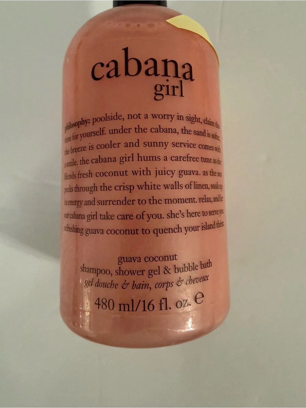 Philosophy Cabana Girl 32 oz Shampoo Shower Gel Bubble Bath Guava Coconut